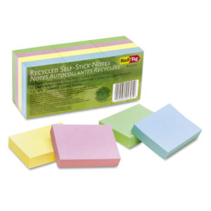 Redi-Tag® 100% Recycled Self-Stick Notes