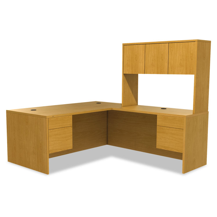 HON® 10500 Series™ "L" Workstation Single Pedestal Desk with 3/4 Height Pedestal HON® 10500 Series™ "L" Workstation Single Pedestal Desk with 3/4 Height Pedestal