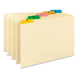 Smead® Alphabetic Top Tab Indexed File Guide Set