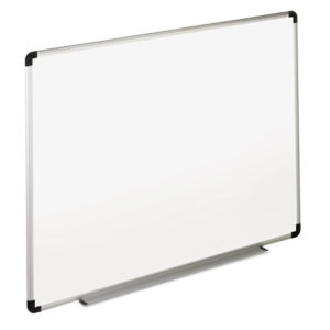 Universal® Modern Melamine Dry Erase Board with Aluminum Frame