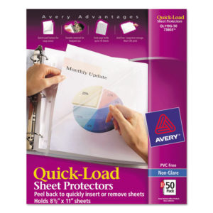 Avery® Quick-Load Heavyweight Sheet Protector
