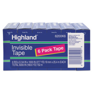 Highland™ Invisible Permanent Mending Tape