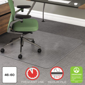 deflecto® RollaMat® Frequent Use Chair Mat for Medium Pile Carpeting