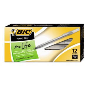 BIC® Round Stic™ Xtra Precision & Xtra Life Ballpoint Pens