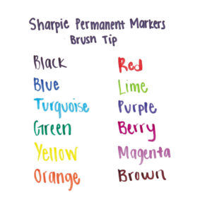 Sharpie® Brush Tip Permanent Marker