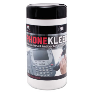 Read Right® PhoneKleen™ Premoistened Antibacterial Wipes