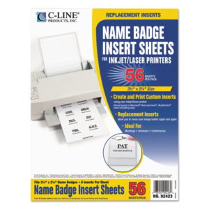 C-Line® Name Badge Inserts