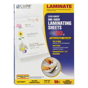C-Line® Cleer Adheer® Self-Adhesive Laminating Film