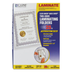 C-Line® Quick Cover™ Laminating Pockets