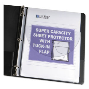 C-Line® Super Capacity Sheet Protectors with Tuck-In Flap