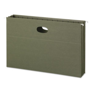 Smead® 100% Recycled Hanging Pockets with Full-Height Gusset