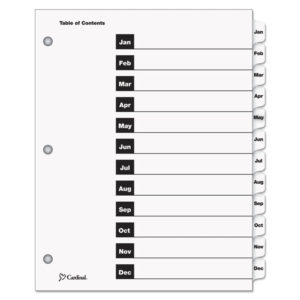 Cardinal® OneStep® Printable Table of Contents and Dividers