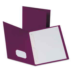 Oxford™ Twin-Pocket Folder with Prong Fasteners