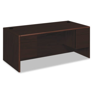 HON® 10700 Series™ Double Pedestal Desk with Three-Quarter Height Pedestals