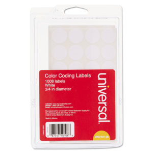 Universal® Self-Adhesive Removable Color-Coding Labels