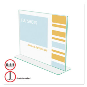 deflecto® Superior Image® Premium Green Edge Sign Holder