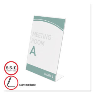 deflecto® Slanted Sign Holder