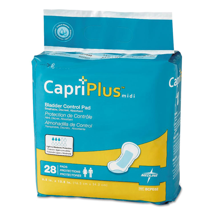Medline Capri Plus™ Bladder Control Pads Medline Capri Plus™ Bladder Control Pads