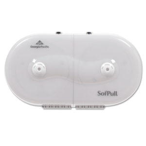 Georgia Pacific® Professional SofPull® Mini Centerpull Twin-Roll Bath Tissue Dispenser