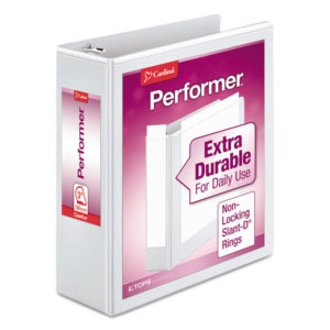 Cardinal® Performer™ ClearVue™ Slant-D® Ring Binder