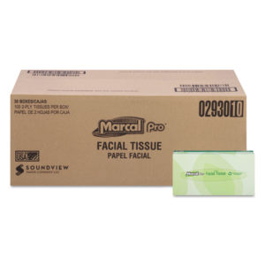 Marcal PRO™ 100% Recycled Convenience Pack Facial Tissue