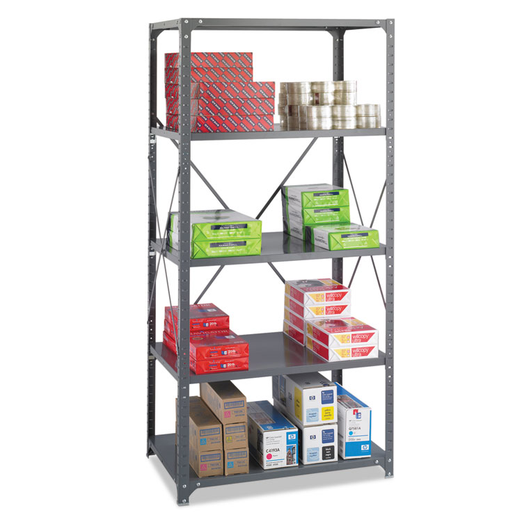 Safco® Heavy-Duty Commercial Steel Shelving Unit Safco® Heavy-Duty Commercial Steel Shelving Unit