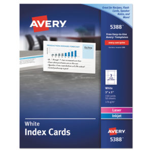Avery® Printable Index Cards with Sure Feed™