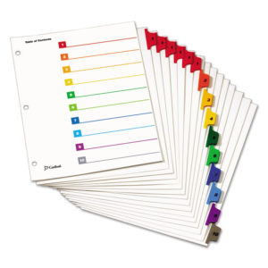 Cardinal® OneStep® Printable Table of Contents and Dividers