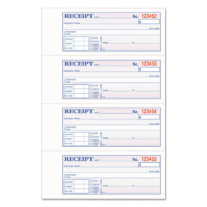 Adams® TOPS™ 3-Part Hardbound Receipt Book
