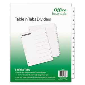 Office Essentials™ Table 'n Tabs® Dividers
