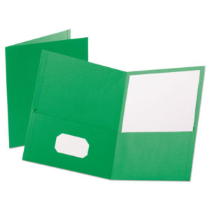 Oxford™ Leatherette Two Pocket Portfolio