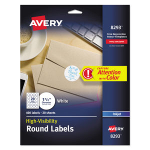 Avery® Vibrant Color Printing Mailing Labels
