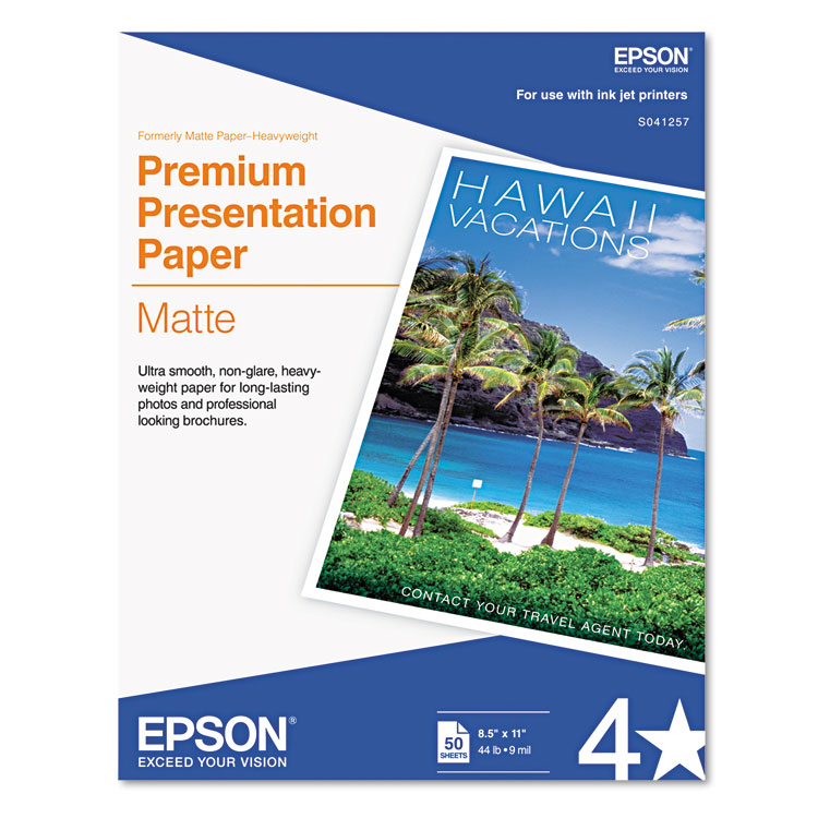 Epson® Premium Matte Presentation Paper Epson® Premium Matte Presentation Paper