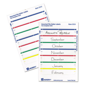 Avery® Printable 4" x 6" - Permanent File Folder Labels