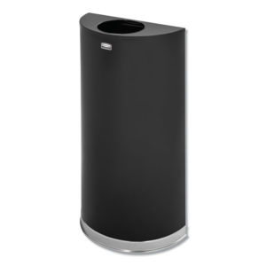 Rubbermaid® Commercial European & Metallic Series Open Top Half-Round Receptacle