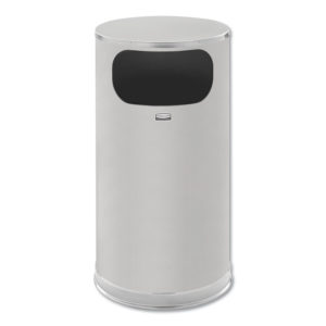 Rubbermaid® Commercial European & Metallic Series Waste Receptacle with Large Side Opening