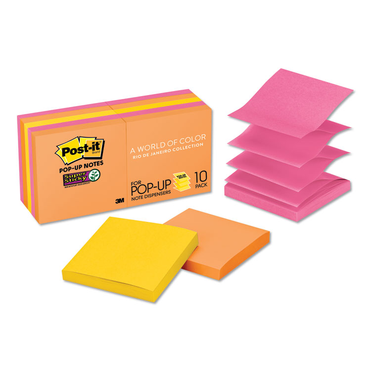 Post-it® Pop-up Notes Super Sticky Pop-up 3 x 3 Note Refill Post-it® Pop-up Notes Super Sticky Pop-up 3 x 3 Note Refill