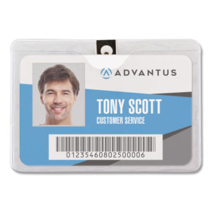 Advantus ID Badge Holders with Clip
