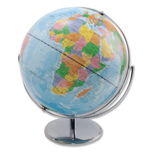 Advantus World Globe w/Blue Oceans