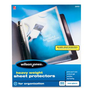 Wilson Jones® Heavyweight Top-Loading Sheet Protectors