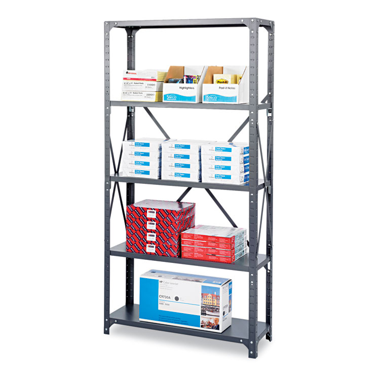 Safco® Heavy-Duty Commercial Steel Shelving Unit Safco® Heavy-Duty Commercial Steel Shelving Unit