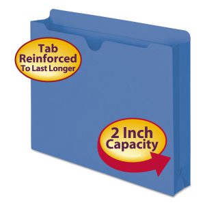 Smead® Colored File Jackets with Reinforced Double-Ply Tab