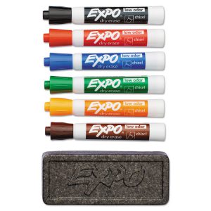 EXPO® Low-Odor Dry Erase Marker and Organizer Kit