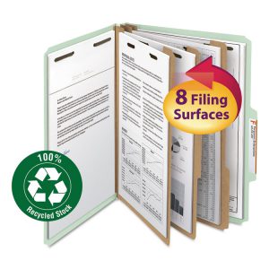Smead® 100% Recycled Pressboard Classification Folders