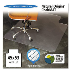 ES Robbins® Natural Origins® Biobased Chair Mat for Hard Floors