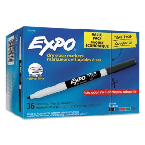 EXPO® Low-Odor Dry Erase Marker Office Pack