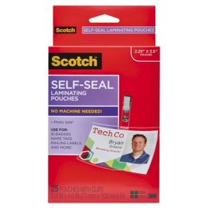 Scotch™ Self-Sealing Laminating Pouches