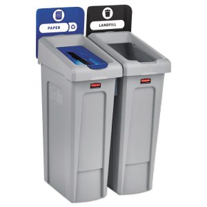 Rubbermaid® Commercial Slim Jim Recycling Station Kit