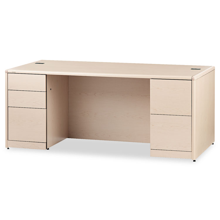 HON® 10700 Series™ Double Pedestal Desk with Full-Height Pedestals HON® 10700 Series™ Double Pedestal Desk with Full-Height Pedestals
