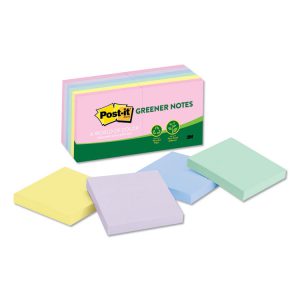 Post-it® Greener Notes Original Recycled Note Pads